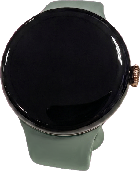 A q.buzz activity summary on a watch