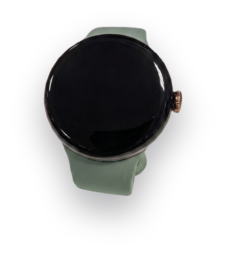 A q.buzz activity summary on a watch